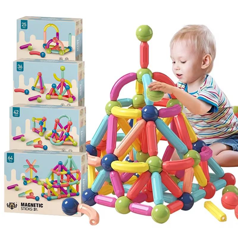 Juego de varillas de construcción Magnetic IQ™ 66 Piezas