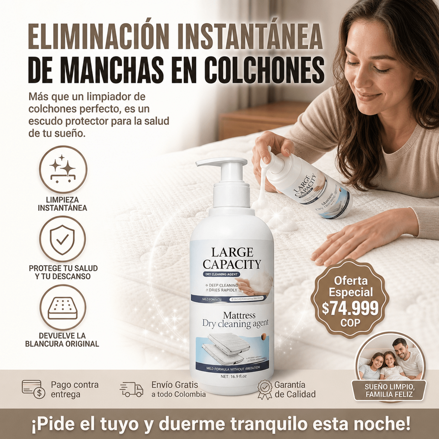 Easylife removedor de manchas para colch