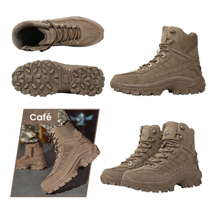 Botas deportivas tácticas: impermeables y con agarre antideslizante, puntera reforzada para uso en exteriores, entrenamiento y militar ⚡📦