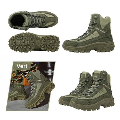 Botas deportivas tácticas: impermeables y con agarre antideslizante, puntera reforzada para uso en exteriores, entrenamiento y militar ⚡📦