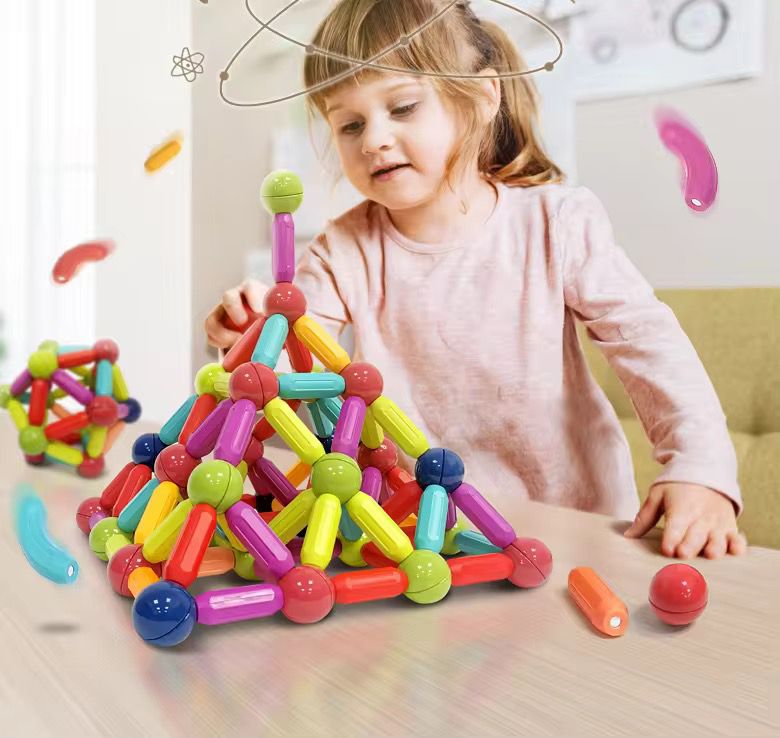 Juego de varillas de construcción Magnetic IQ™ 66 Piezas