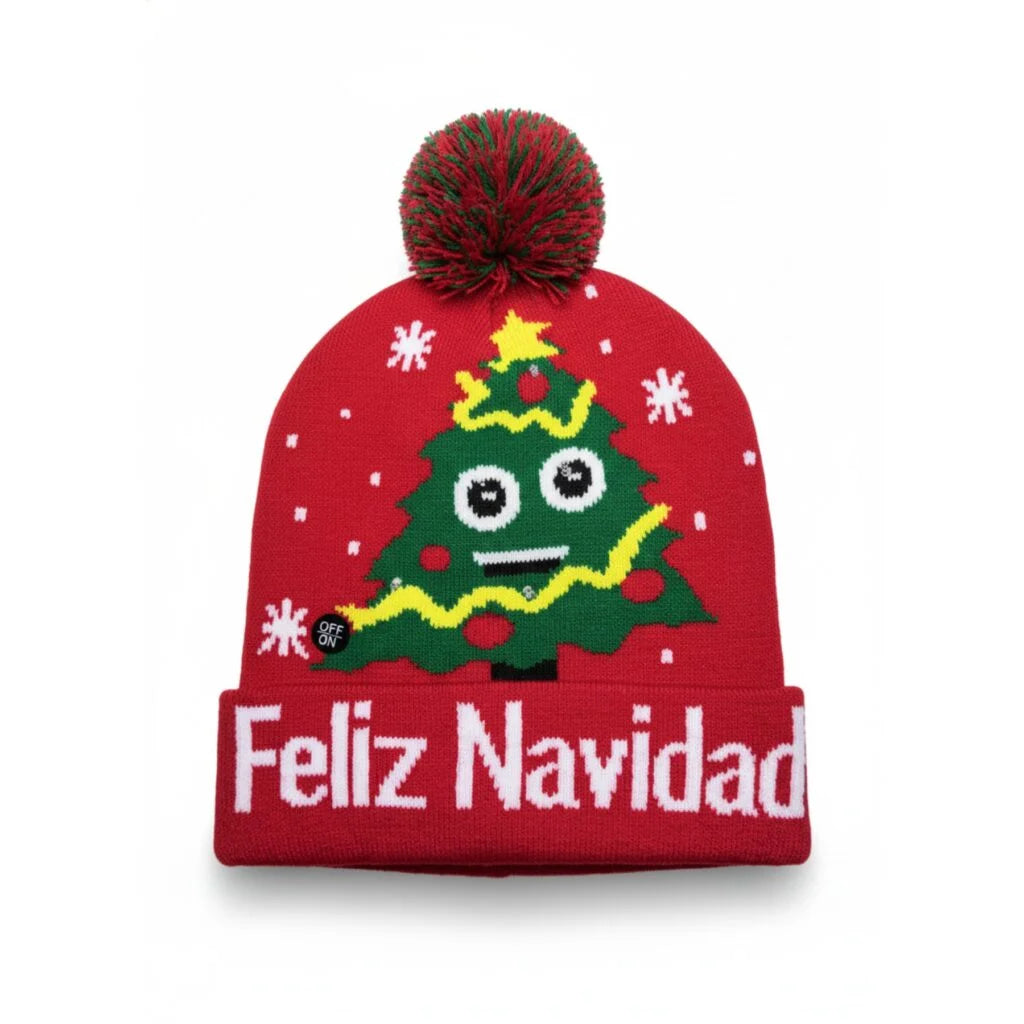 Gorros Navideños Con luces Compra 1 el otro Gratis 2x1