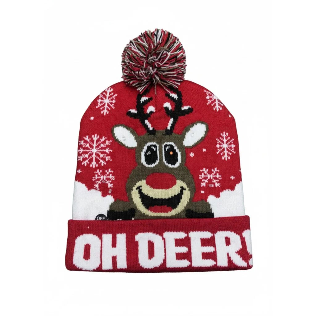 Gorros Navideños Con luces Compra 1 el otro Gratis 2x1