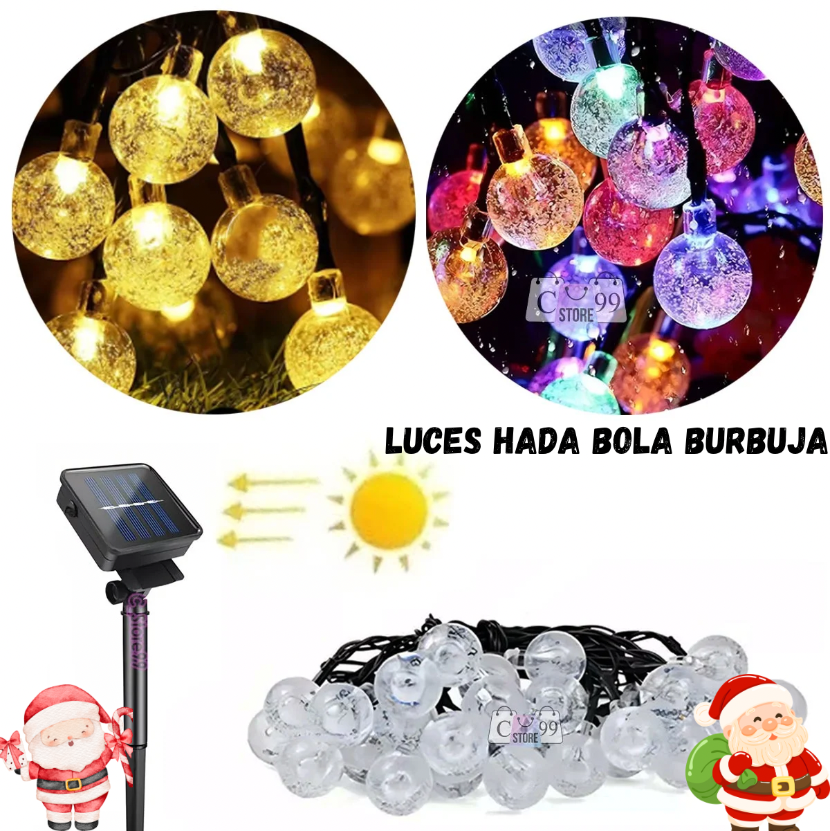 Luces Navideñás diseñó unicos solar