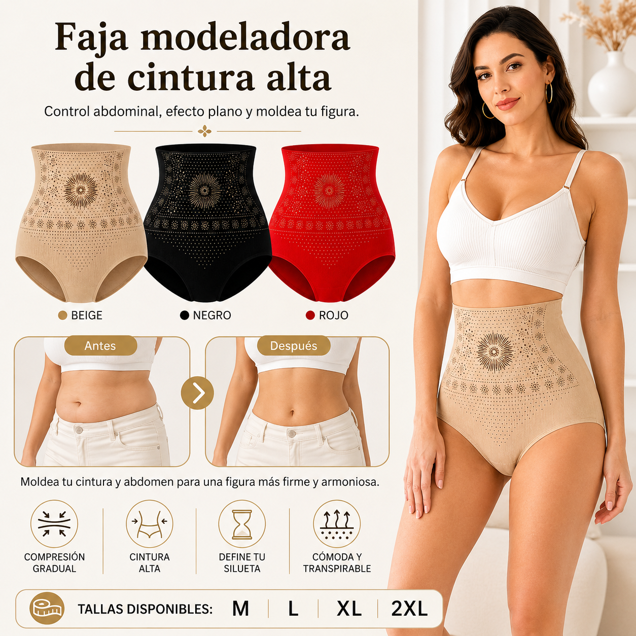 🥳 ¡Ofertas imbatibles 2026! 💞 Shorts moldeadores de talle alto