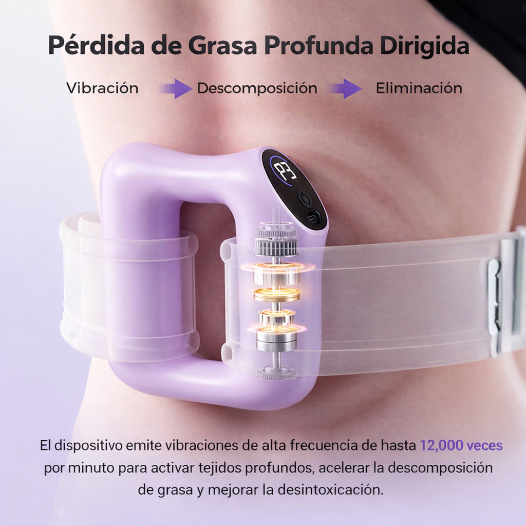 🌿 Anillo masajeador de mano de 5 velocidades – Correa ajustable, alivio de tejido profundo, alivio portátil del dolor muscular para usar en casa, en el gimnasio y de viaje