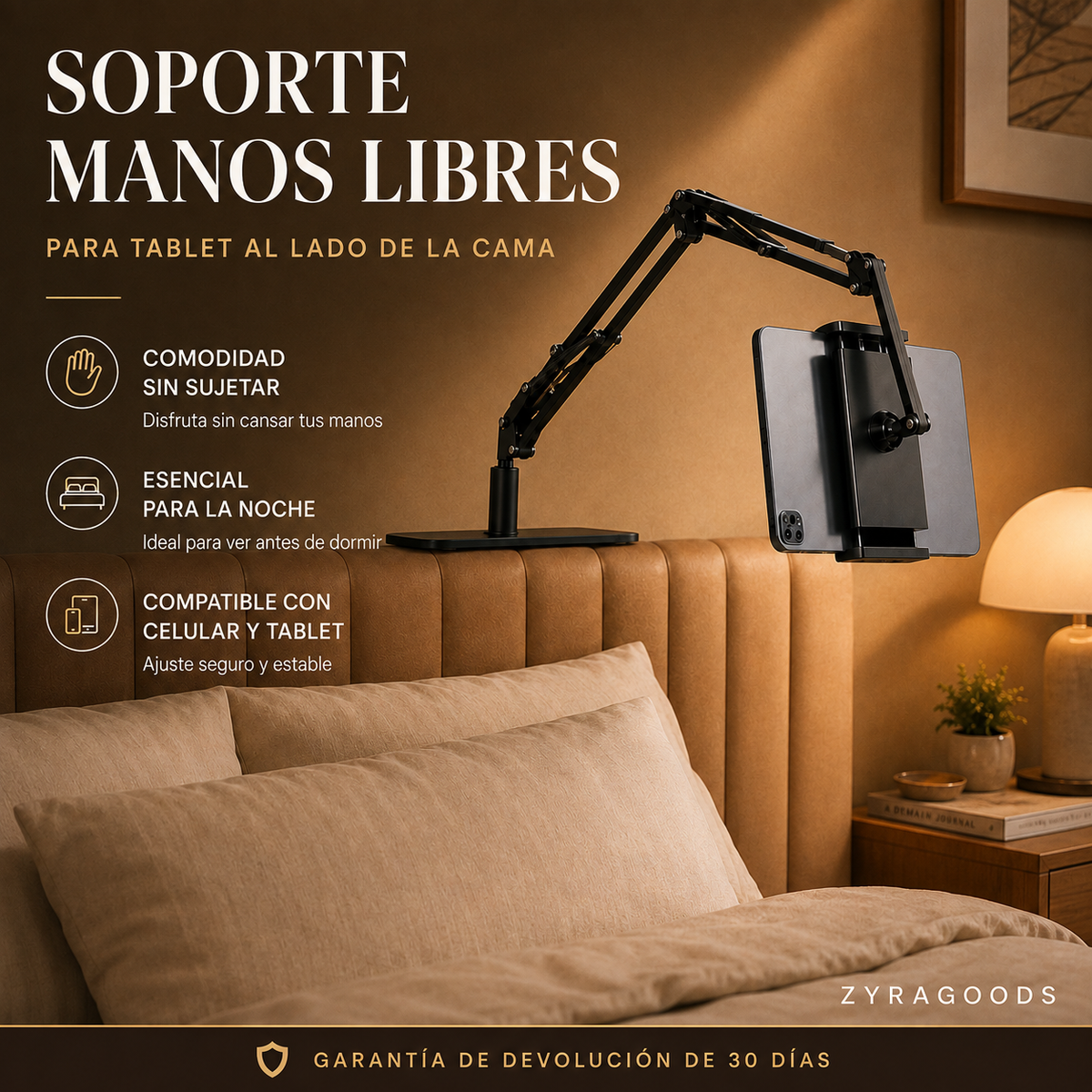 Soporte oculto para teléfono móvil