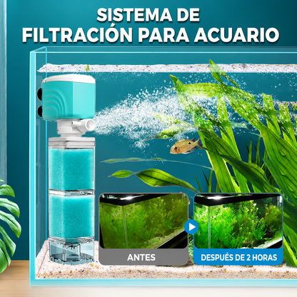 Filtro Eléctrico Silencioso para Acuario