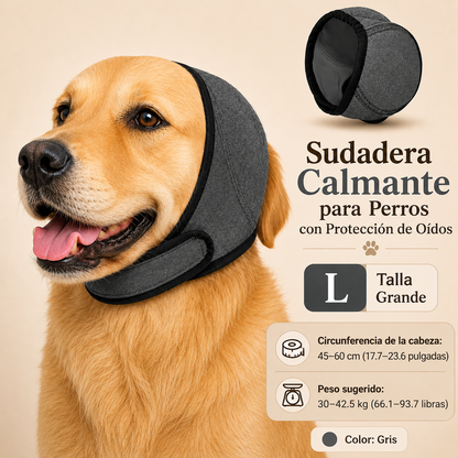 Protector Auditivo Perro Gris