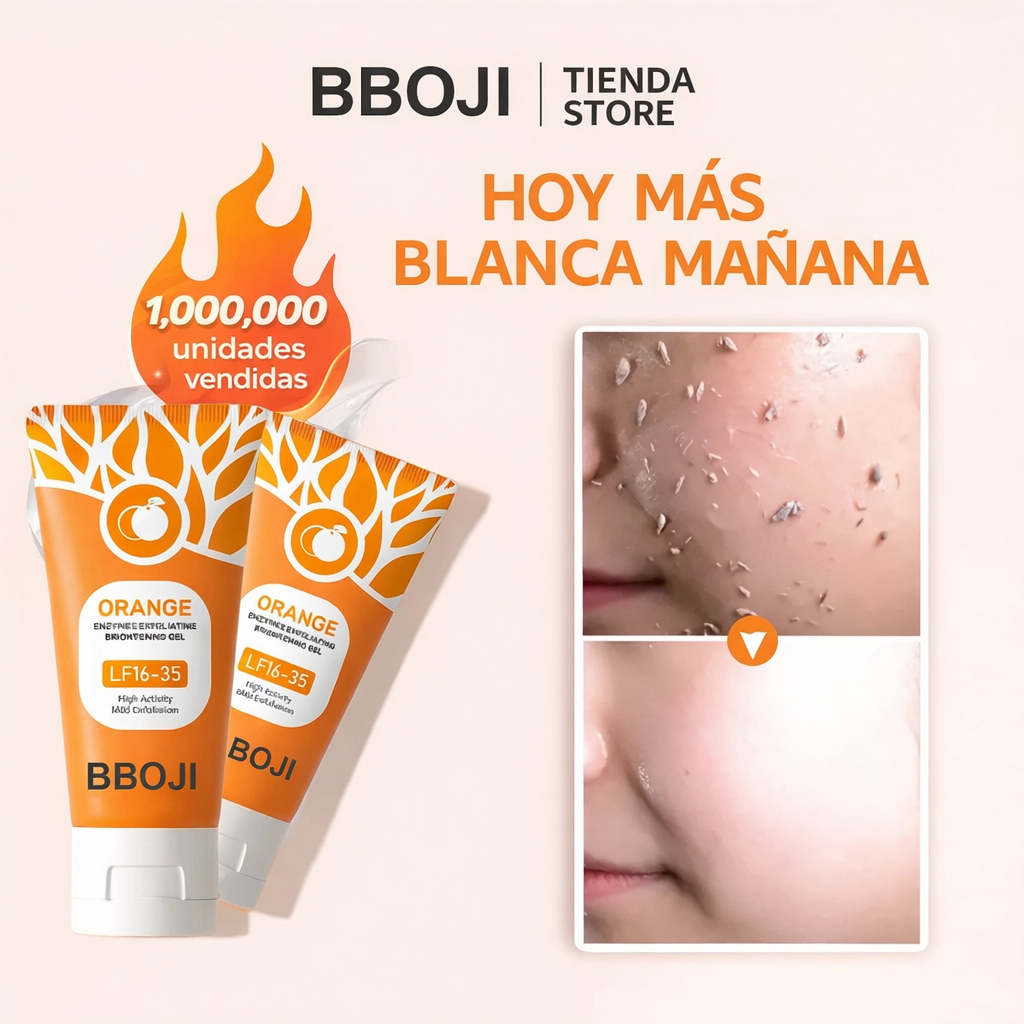 Gel exfoliante blanqueador de Naranja® Compra 1 y el otro gratis