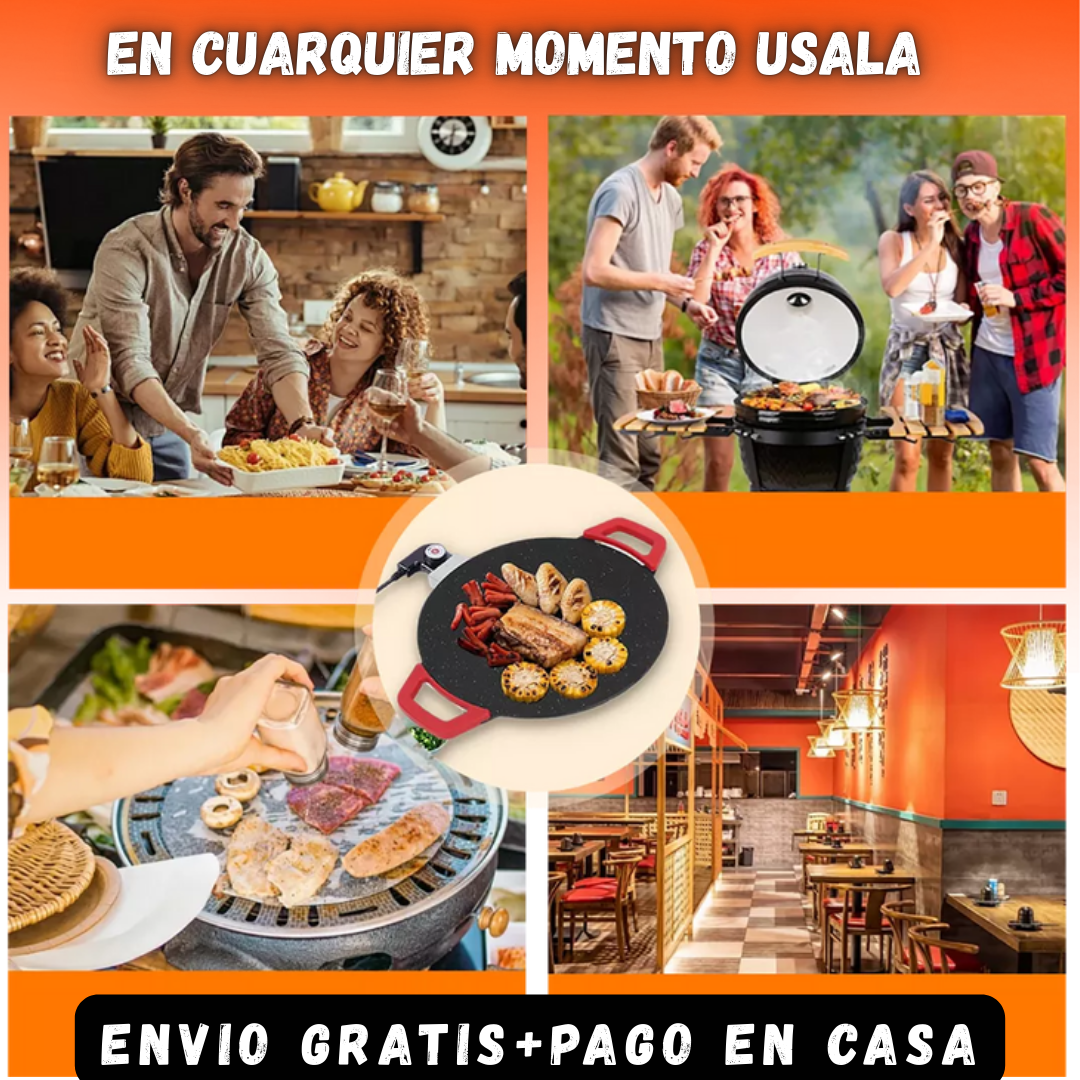 MAXGRILL® 100%ELECTRICA, PORTÁTIL Y LISTA PARA ASAR
