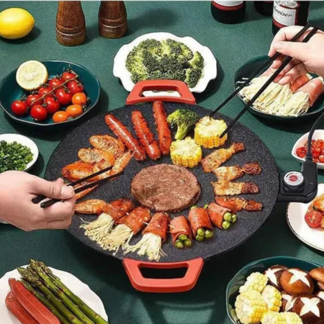 MAXGRILL® 100%ELECTRICA, PORTÁTIL Y LISTA PARA ASAR