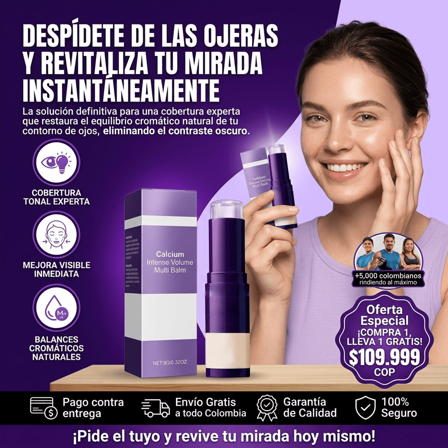 ÚLTIMO DÍA: 💝 El bálsamo multiuso Calcium, el más vendido: reafirmante instantáneo y reparador antiarrugas para cuello, rostro y ojos.