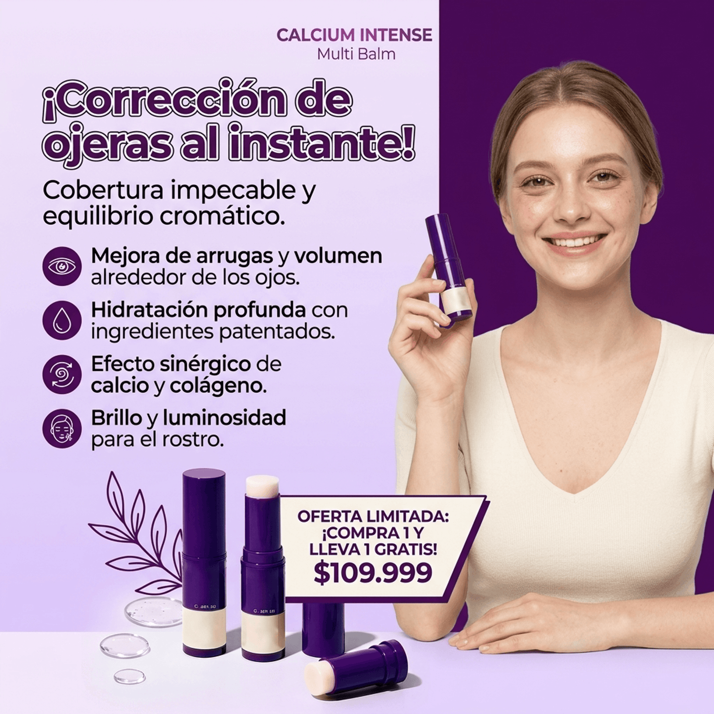 ÚLTIMO DÍA: 💝 El bálsamo multiuso Calcium, el más vendido: reafirmante instantáneo y reparador antiarrugas para cuello, rostro y ojos.