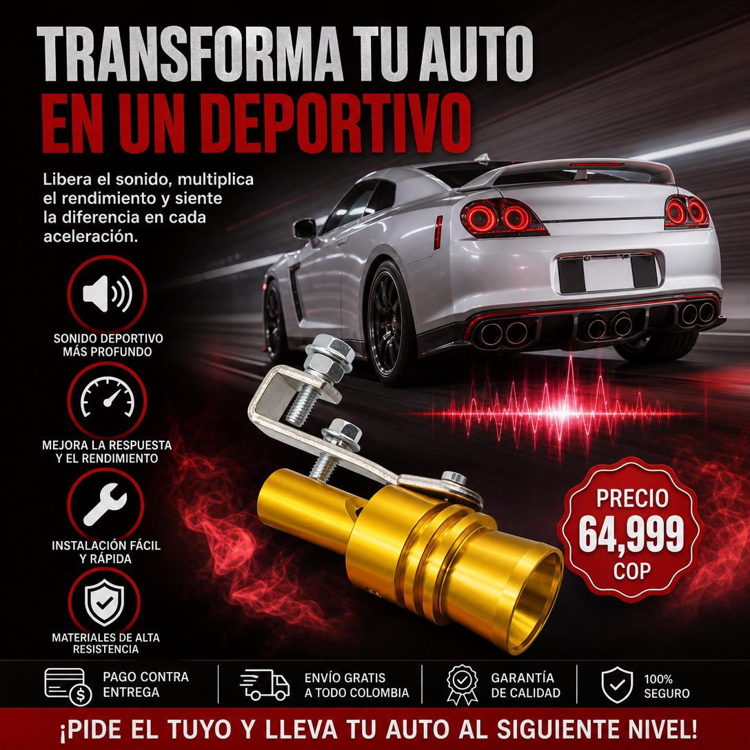 SONIDO TURBO COCHE Y MOTOS 🏁