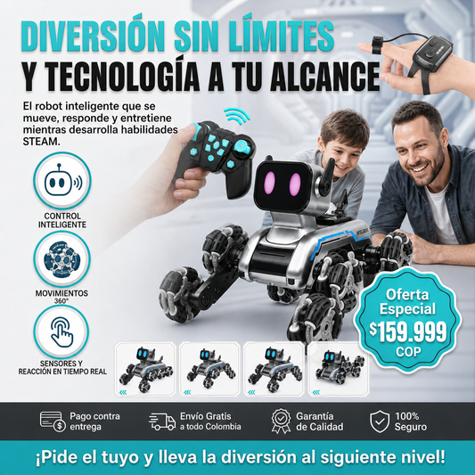Perro Robot Interactivo Luces y sonido