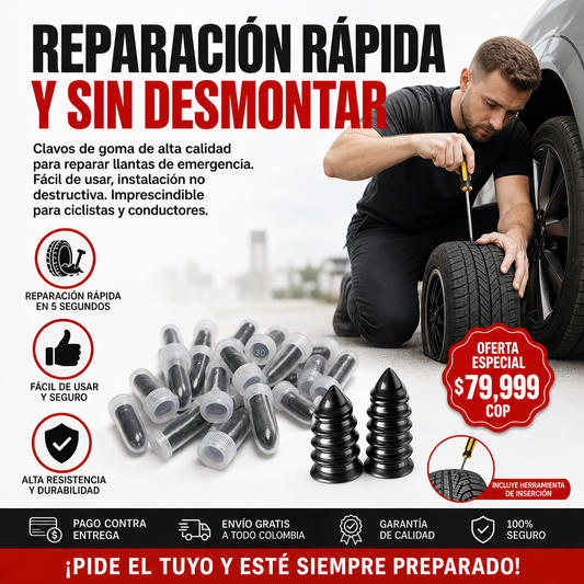Kit x30 Tornillos Antipinchazos para motos y cacrros