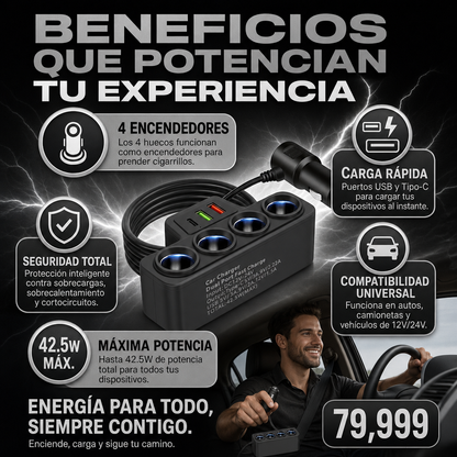 Cargador De Coche V4 DDD