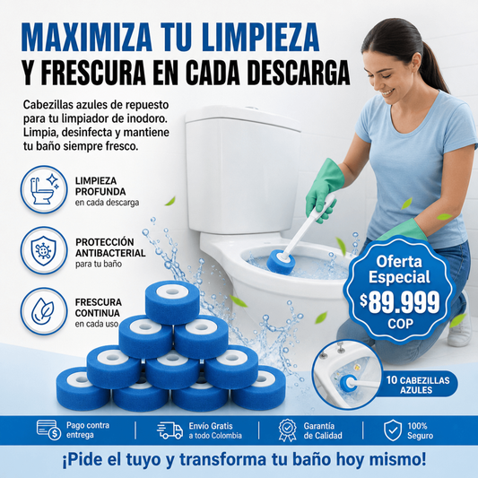 escobilla para baño mas repuesto