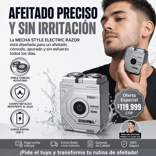 Afeitadora eléctrica rotativa portátil para hombres
