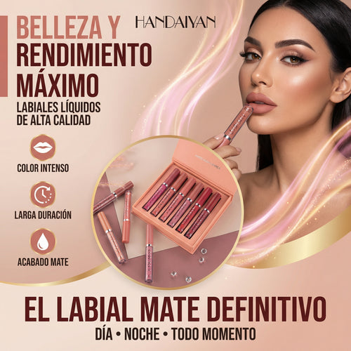 HANDAIYAN set x 6 labiales mate