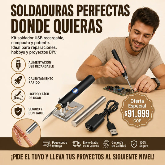 KIT SOLDADOR INALAMBRICO PORTATIL
