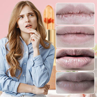 👄4 Lápiz labial de gelatina con cambio de color de temperatura Crystal Flower👄